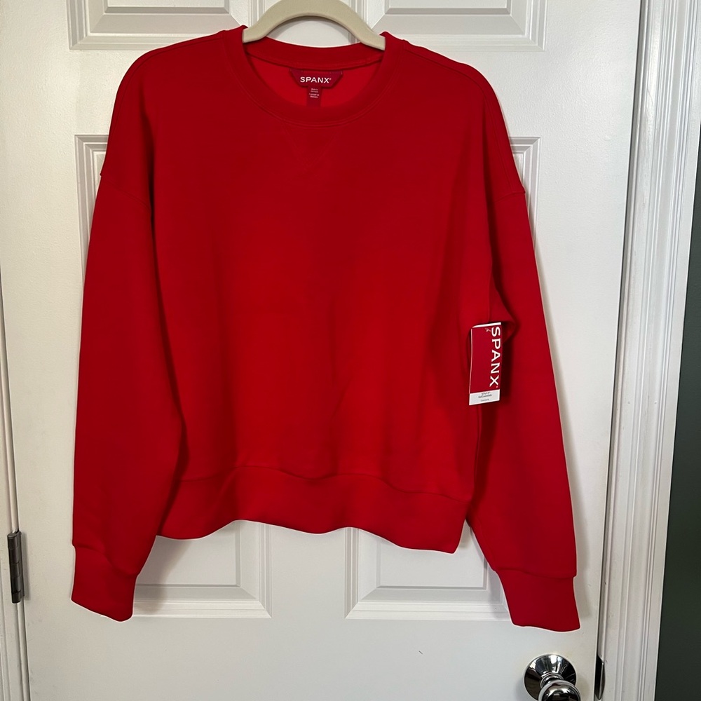 Spanx Women's Red Sweatshirt